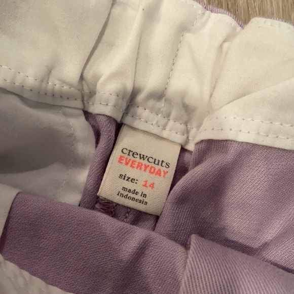 Crewcuts Girls Lilac Shorts - Picture 2 of 2